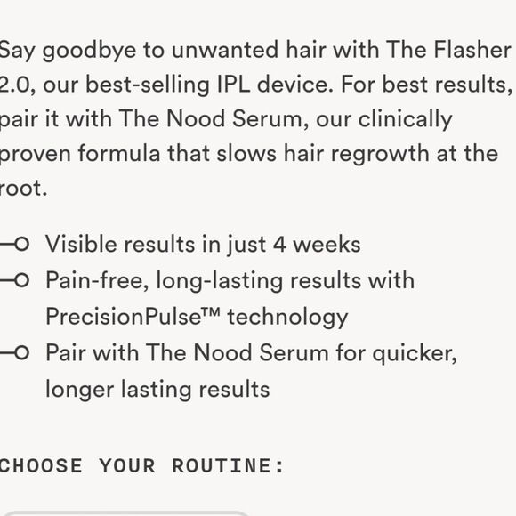 Nood The Flasher 2.0 Hair Removal IPL Device- Black - Picture 10 of 15